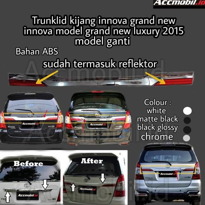 trunklid kijang innova 2015 model ganti grand new kijang innova luxury