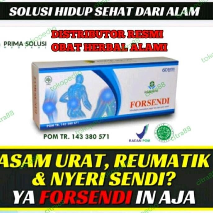 TERLARIS - Forsendi 60 obat herbal nyeri sendi asam urat rematik