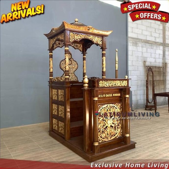 Mimbar Masjid Jati Mimbar Jati Jepara Mimbar Masjid Ukiran Jepara Co