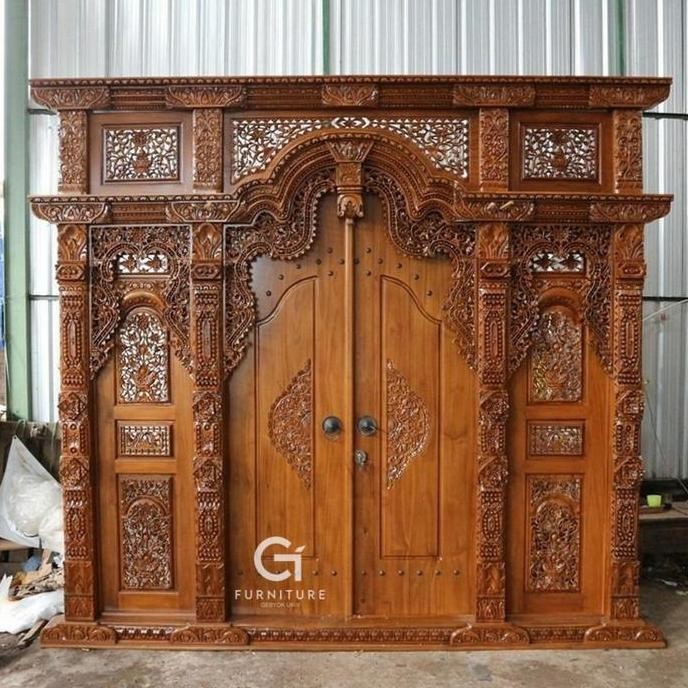 Gebyok Ukir Jati Uk 3 Meter Asli Jepara/Gebyok Ukir Co