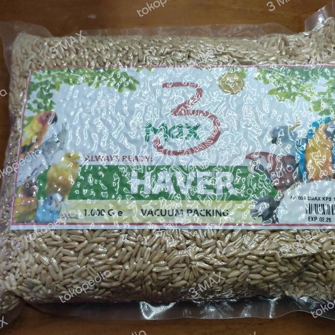 

HAVER BIJI HAVER KUPAS 3 MAX 1KG PAKAN BURUNG PREMIUM QUALITY TERMURAH
