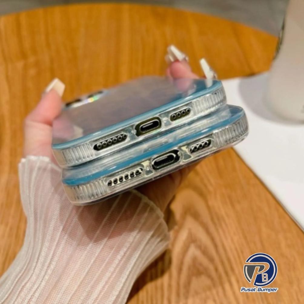 GF21 An85 Waterry Textured Ripple Silver Case Gradient Hardcase Casing Hp For Xiaomi Redmi A5 14C 6A