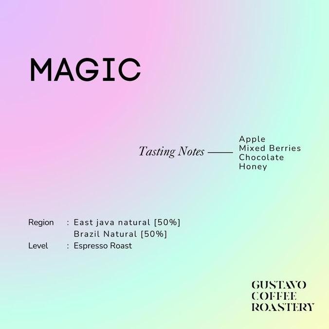 

ESPRESSO BLEND MAGIC BIJI KOPI ARABIKA GUSTAVO TERMURAH