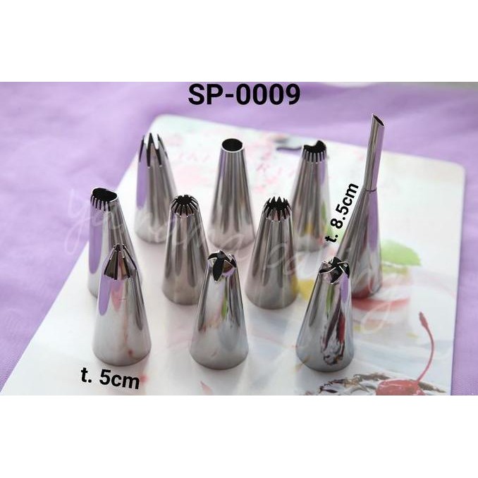 

Produk Baru!! SP-0009 Spuit set buttercream flower cake donut filling selai