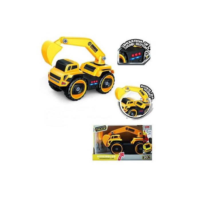 Murah Mainan DIY Assembled Truck Excavator MMX77025 OHDAE Non COD