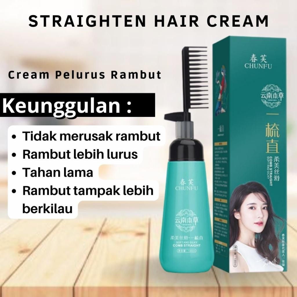 Cream Pelurus Rambut Tanpa Catok Masker Pelurus Rambut Smoothing Rambut Permanen Obat Pelurus Rambut