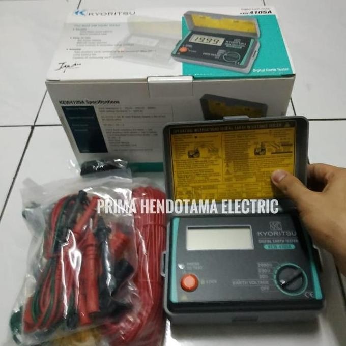 TERBARU - Digital Earth Tester KEW 4105A Kyoritsu | Earth Tester Kyoritsu 4105A