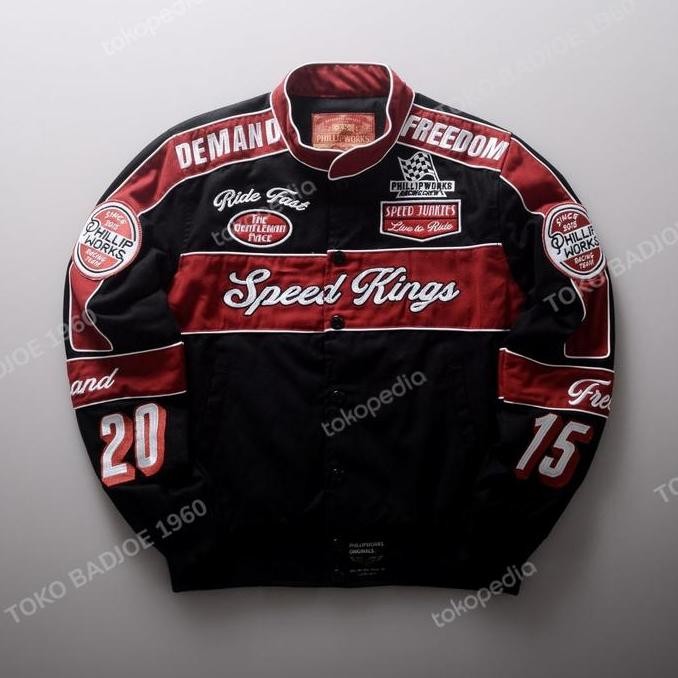 JAKET MOTOR PHILLIP WORKS SPEED KINGS murah