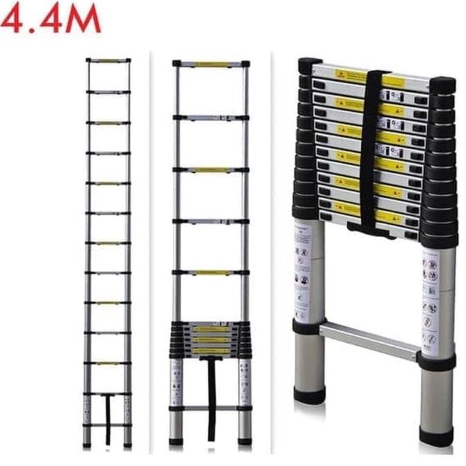 Tangga 4.4 m Lipat Alumunium / Telescopic Ladder 4,4 Meter Tangga