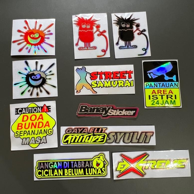 

Ready Sticker Stiker Extreme Doa Bunda Crot Bercak Cutting
