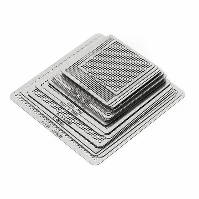 26 Pcs Stensil plat BGA Die Stent Universal untuk SMT SMD Berkualitas