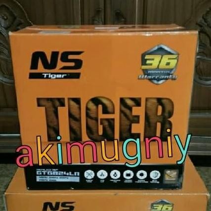BEBAS ONGKIR - aki accu ns60l 46b24l ns tiger garansi 3 tahun aki kering