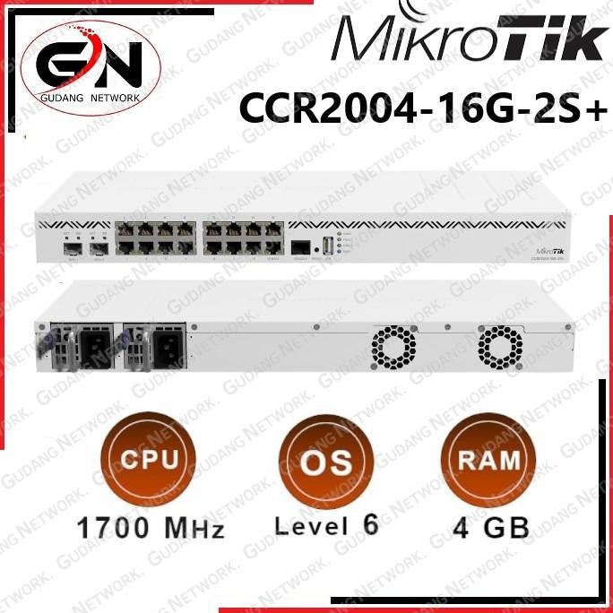 NEW Mikrotik CCR 2004 16G 2S+ CCR2004-16G-2S+ Cloud Core Router CCR 2004 1