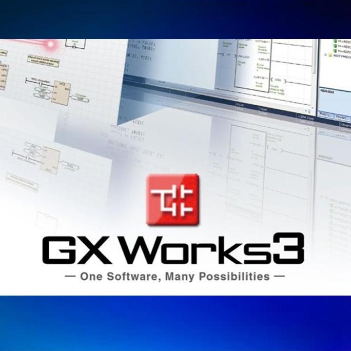 Promo Software Mitsubishi Gx Work 3 Gx Works 2 Full COD