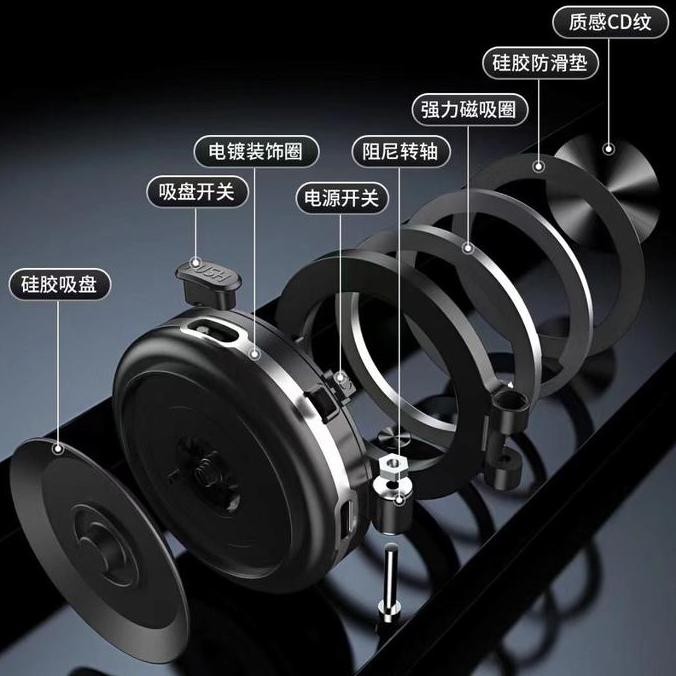 Murah Foldable Magnetic Vacuum Suction Cup Car Phone Holder C-1