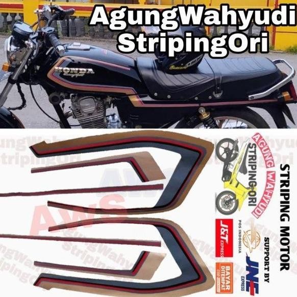 Promo STRIPING GL PRO 1983 1984 HITAM LES GOLD 83 84 PLATINA 145 LIS LES COD