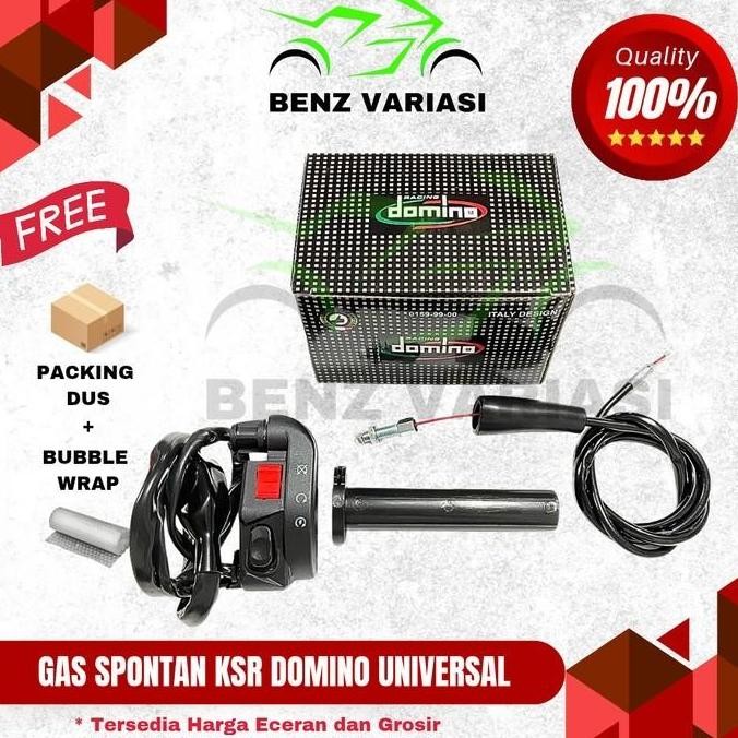 Promo GAS SPONTAN KSR DOMINO GAS SPONTAN KABEL 2 DOMINO + SAKLAR UNIVERSAL KLX/CRF 150/RXK/RXKING/NI