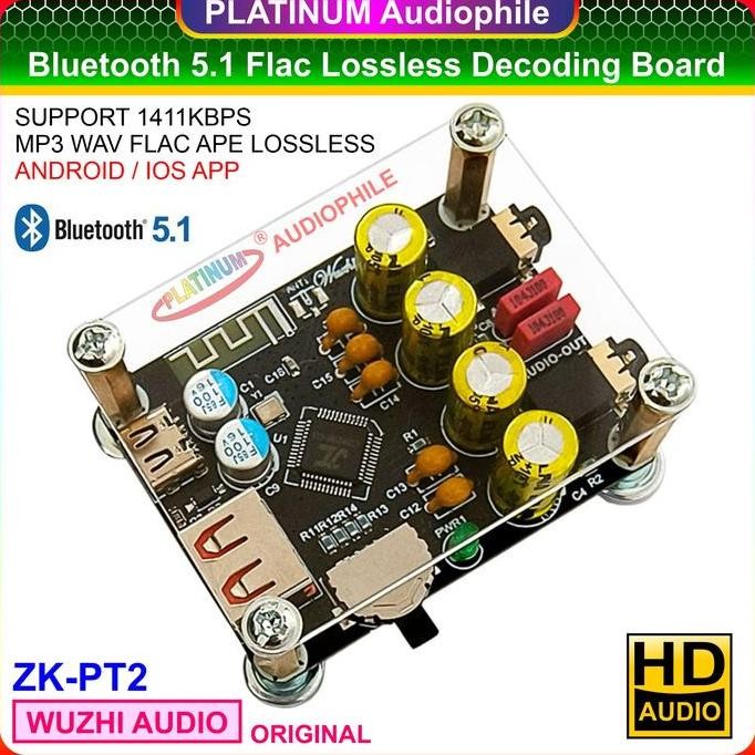 Bluetooth Audio Decoding BT 5.1 Lossless Flac MP3 Audio Receiver ZK-PT2