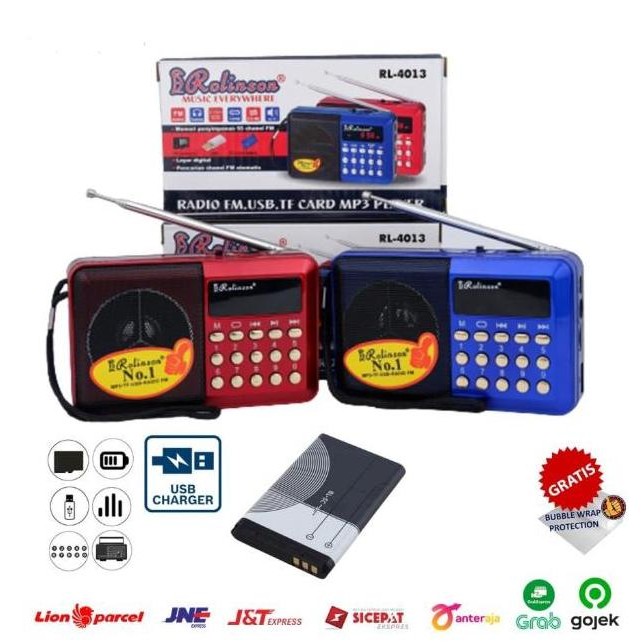 Speaker Radio Portable / Radio Mini Senter Mitsuyama RL-4013