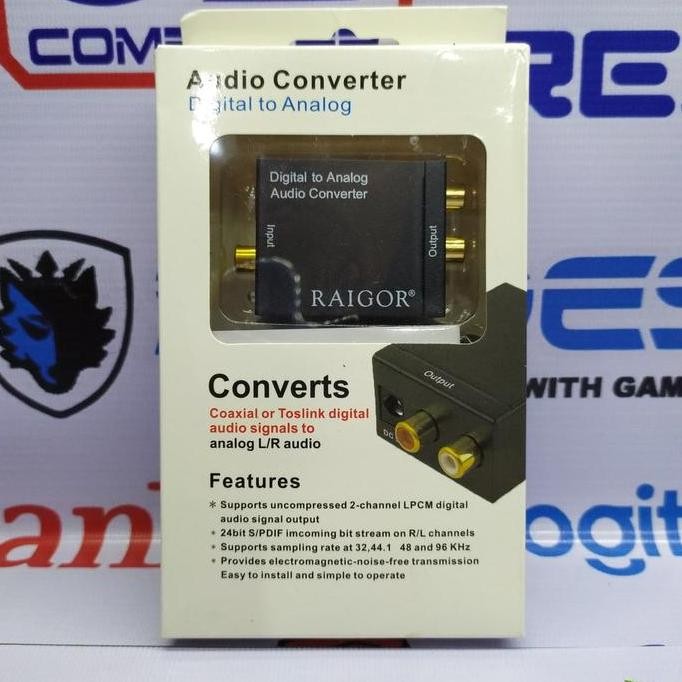 Converter Audio Optical to RCA