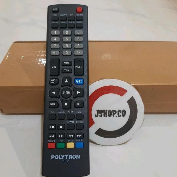 REMOTE/REMOT TV LCD LED SMART TV POLYTRON CINEMAX 81I191 ORIGINAL/ASLI