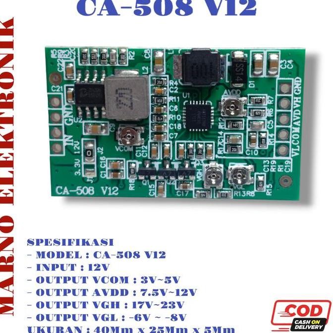 GACUN TCON BOOST MODUL CA-508 LCD UNIVERSAL VCOM VGL VGH AVDD ADJUST
