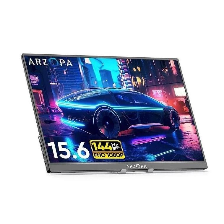 ARZOPA 15.6' 144Hz 1080P FHD Portable Gaming Monitor HDR External Second Screen for Switch