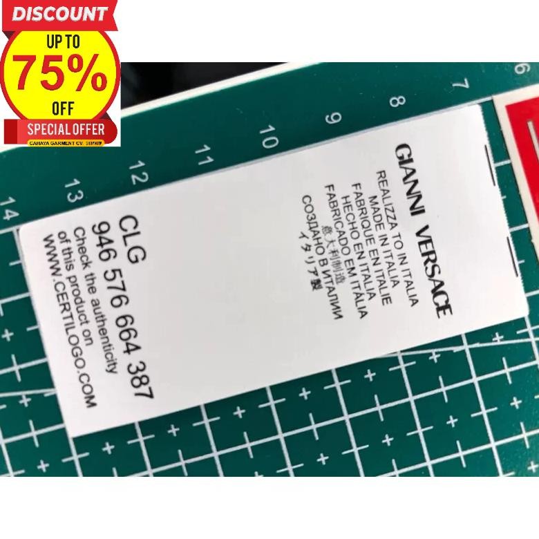 

terlaris versace gianni tag wash premium co 1x di kirim 600pcs murah