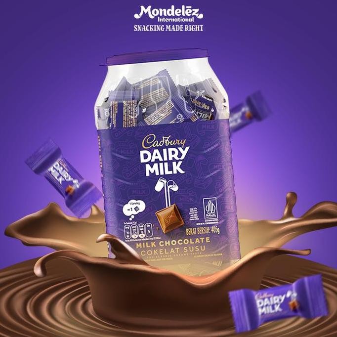 

Grosir Cadbury Dairy Milk Cokelat Neaps Jar Toples 405 Gr