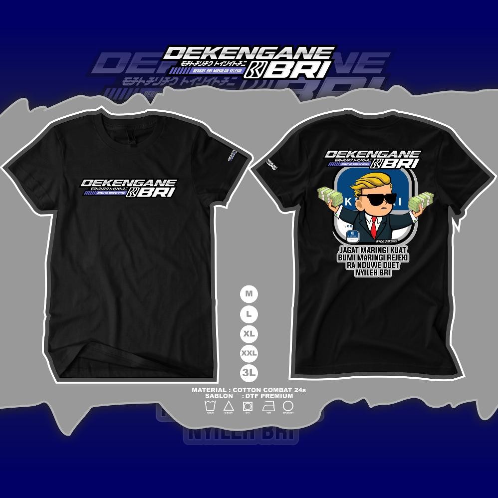 Promo Kaos Dekengan Bri Tl  Kaos Kata Kata  Kaos Pekerja Keras  Kaos Pria Wanita   Free Stiker