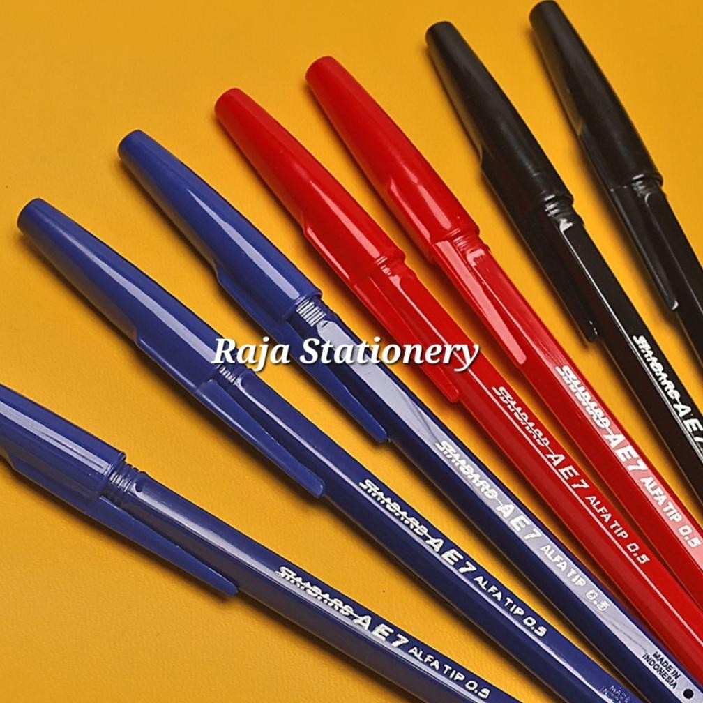 

Up15 Standard Ae7 0.5 Black Blue Red Ball Pen Bolpen Pena Pen Standard Ae7 Hitam Biru Merah 0.5 Lusin Box [12Pcs]