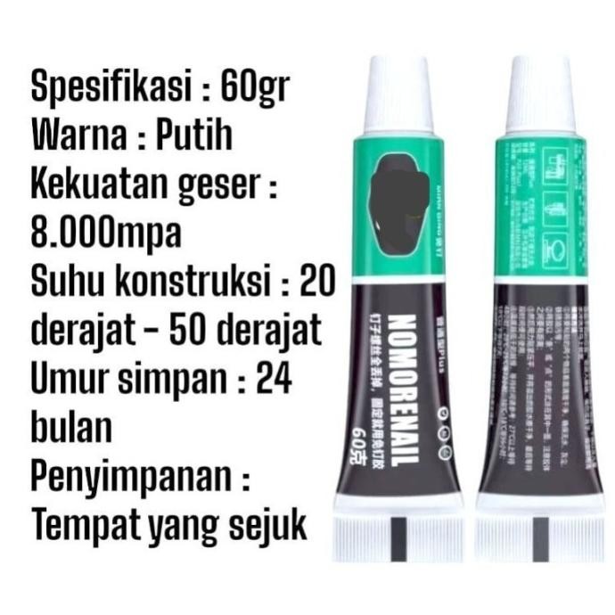 

Sd-46 Fgs-3 Lem Pengganti Paku Lem Tembok Lem Super No More Nail Adhesive Glue 60Gr Murah