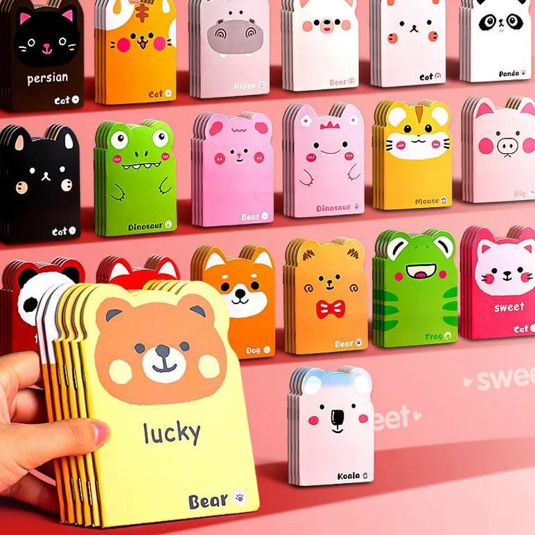 

10/20/40Pcs Cartoon Cute Small Book Mini Pocket Notebook Portable Diary Note Children'S Small Prize Booklet Dropshipping