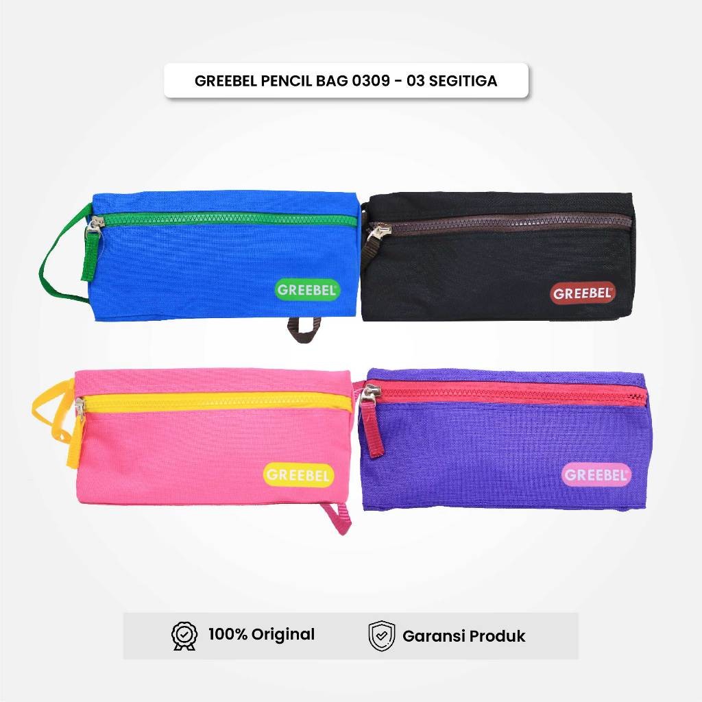 

Kotak Pensil / Tempat Pensil (0309-03 Segitiga) / Pencil Case / Pensil Bag Anak Sekolah GREEBEL