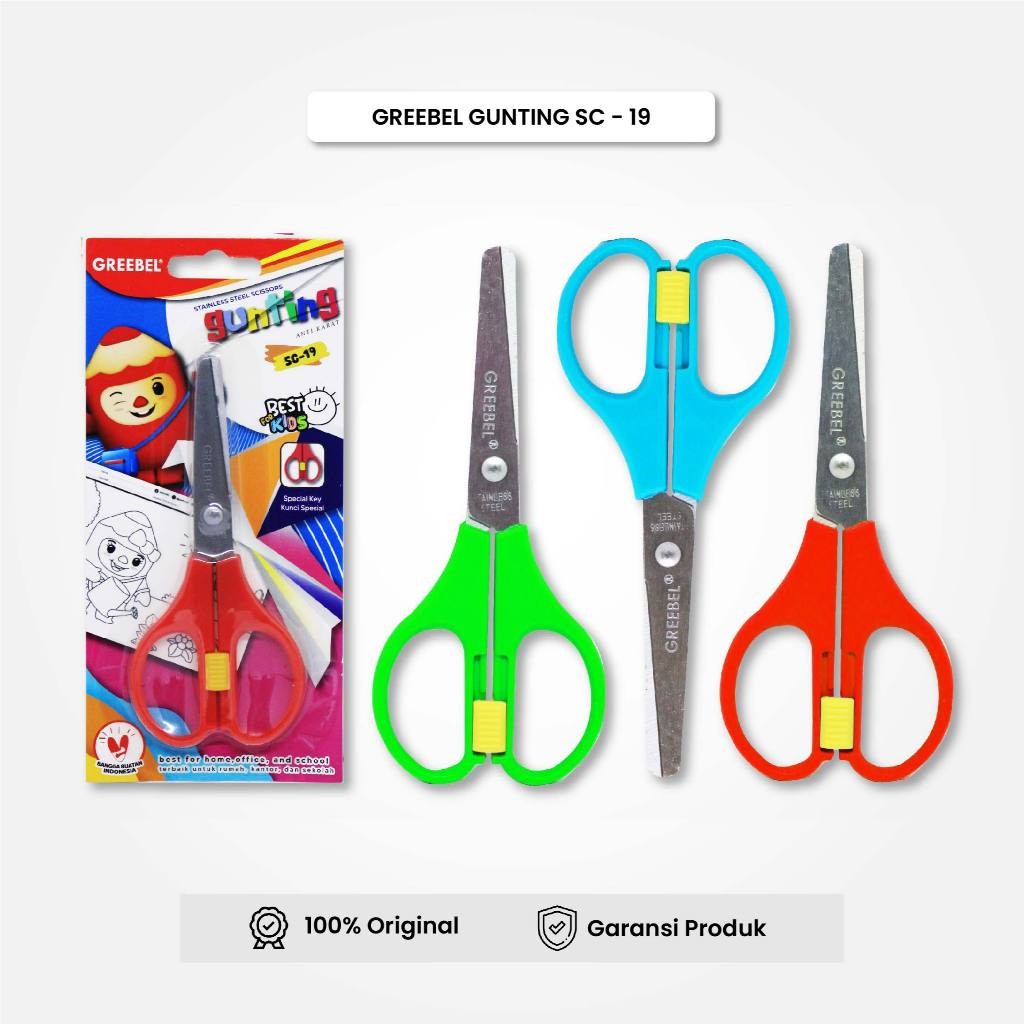 

Gunting Mini Greebel Gunting Anak (GUNTING SC19) / Gunting Kertas / Gunting Sekolah