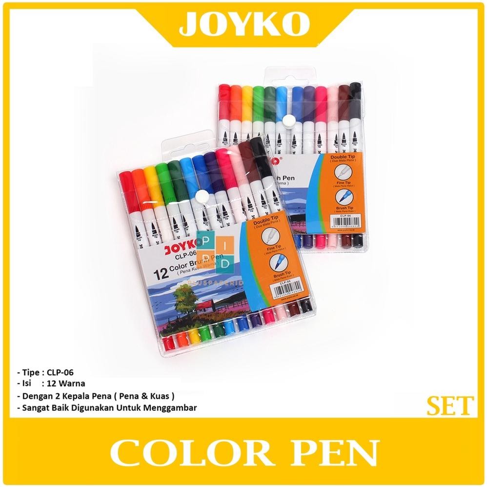 

JOYKO - Color Pen Brush CLP-06 12 Warna - Set
