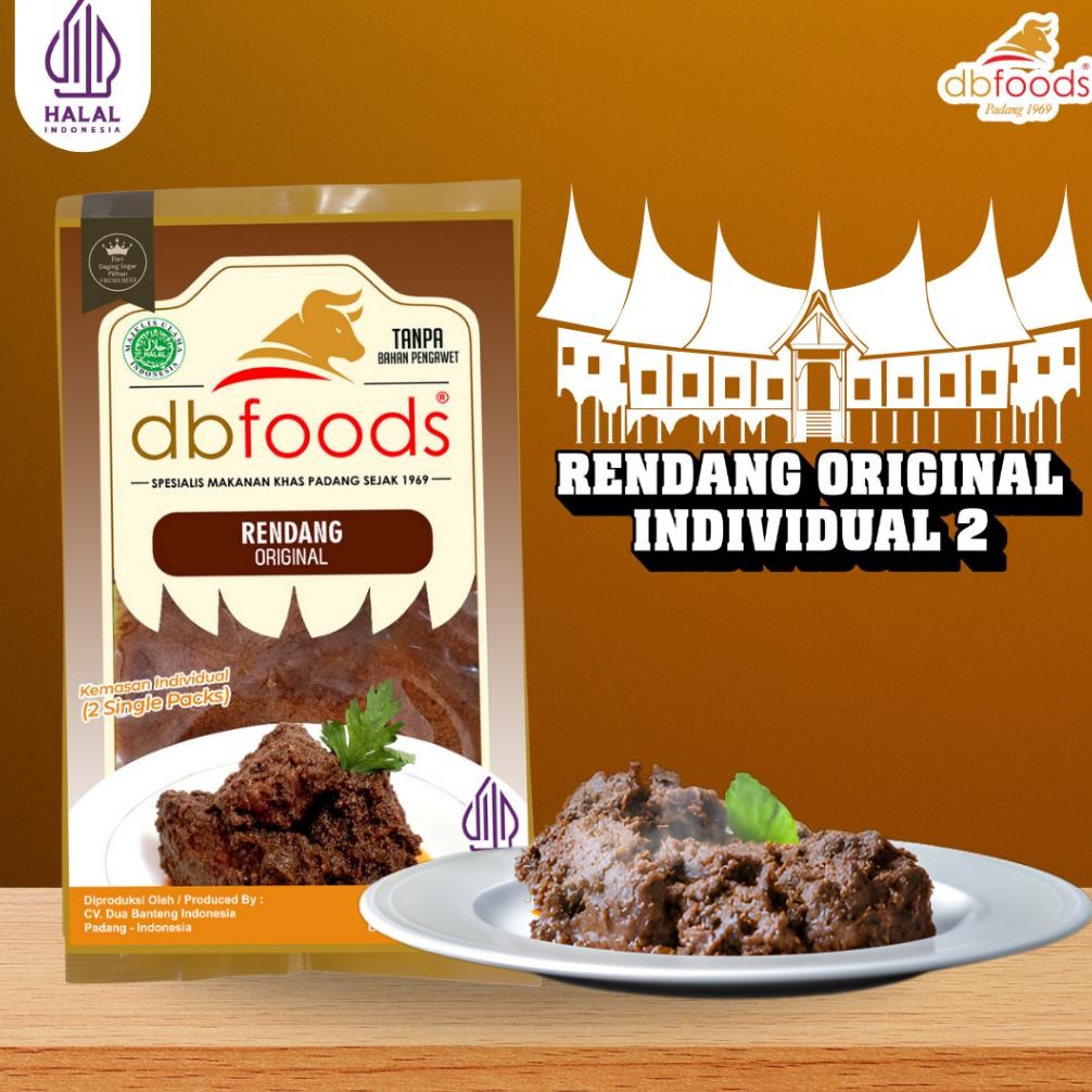 

DBFOODS Duo Rendang Original Siap Makan Praktis Asli Padang