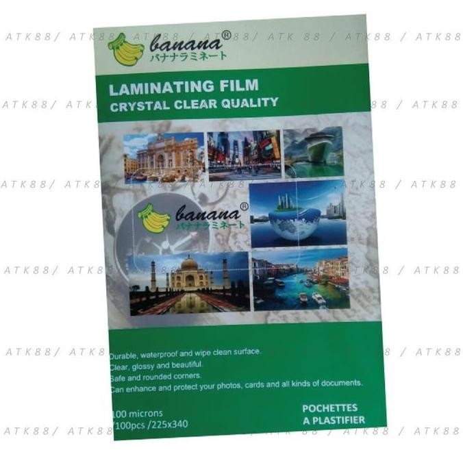 

Termurah Plastik Laminating F4 Banana (1 pak isi 100 pcs)