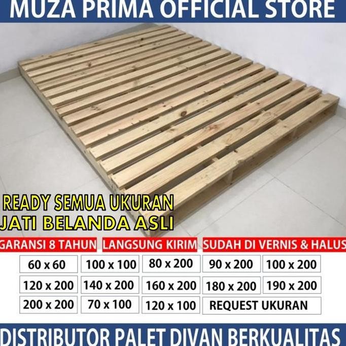 [Langsung Kirim] Divan Kasur Single Bed Palet Kayu Jati Belanda Co