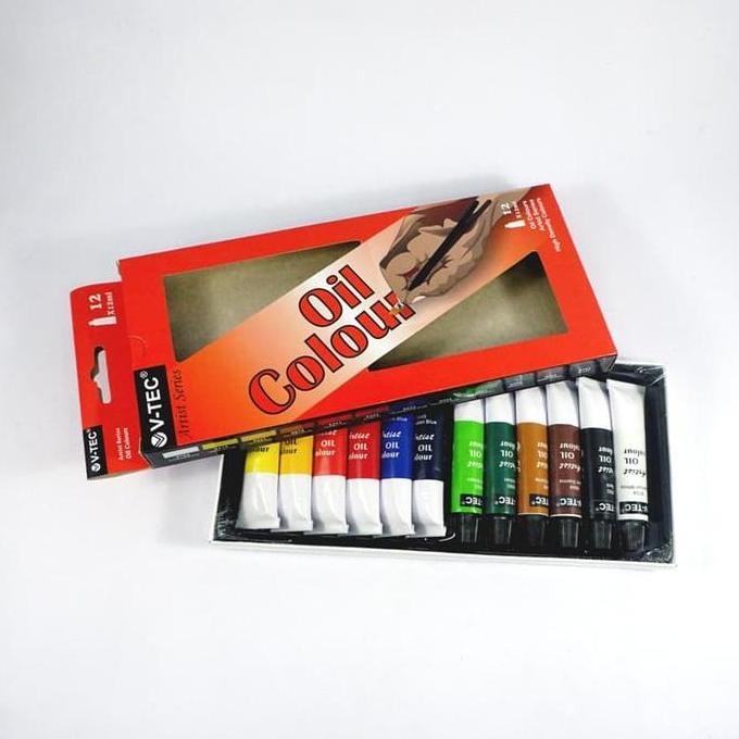 

Termurah V-Tec Artist Series Oil Colours set 12x12ml / Cat Minyak Vtec Set 12