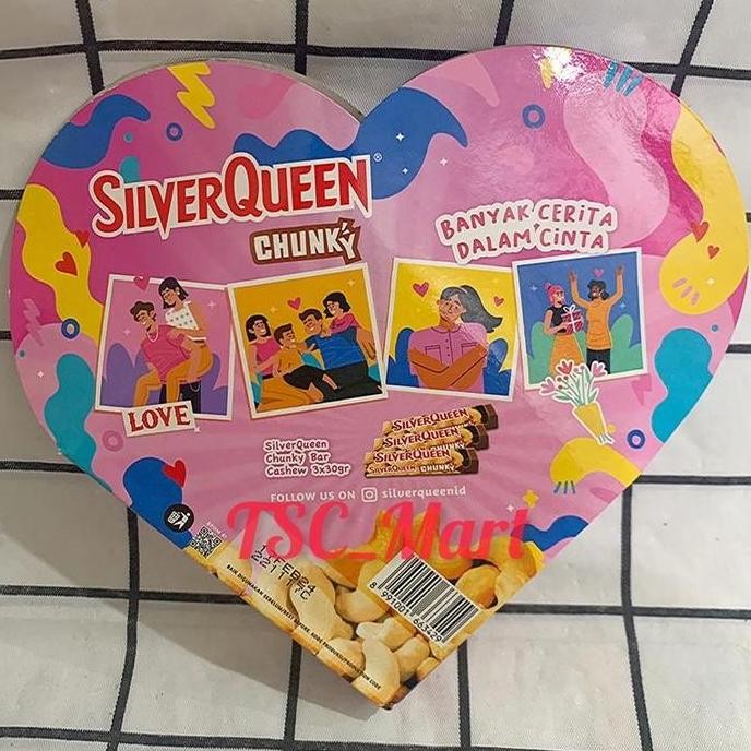 

Grosir Promo Valentine!!!! Silverqueen Chunky Bar Love Pack Isi 3 Pcs X 30G /