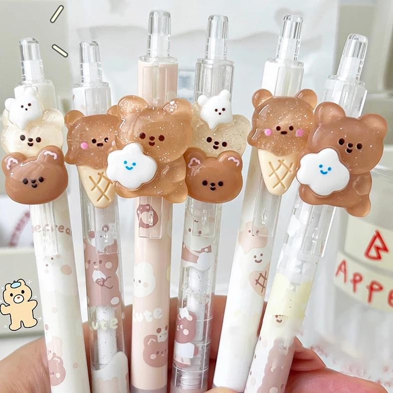 

2Pcs Mechanical Pencils Kawaii Automatic Pencils Refills Lead Korean Stationery Kawaii Drawing Writing Office School Supplies