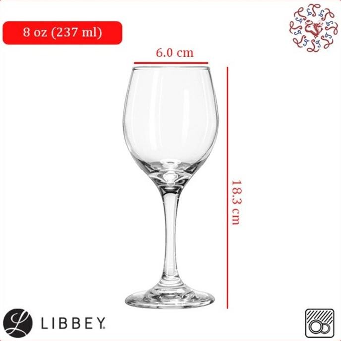 ] LIBBEY Wine Glass / Gelas Wine 237 ml #3065