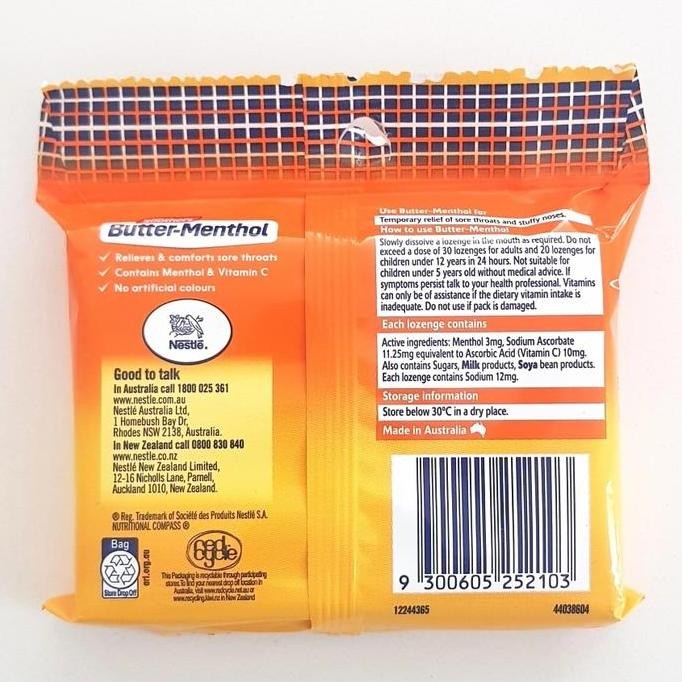 

Promo Soothers Australia Butter-Menthol Multipack 3 X 10 Lozenges