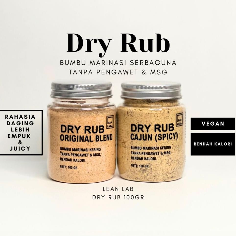 

Bumbu Maa Dry Rub Marinai Rendah Al Leanlab Bundle 100G 2 Cajunteriyai