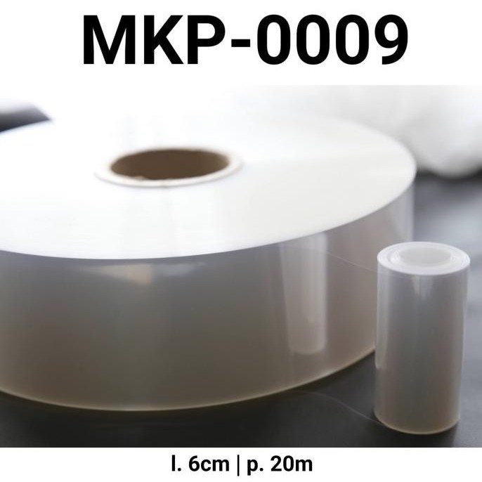 

*****] MKP-0009 Plastik mika OPP tipis lemas pinggiran kue tiramisu 6cm x 20m