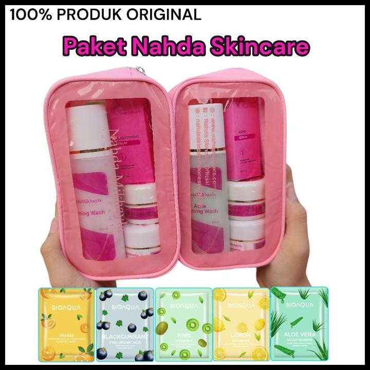 Terlaris Nahda Skincare Mikhayla | Paket Acne Glow & Normal Glow | 100% Original Kotoran Membersihka