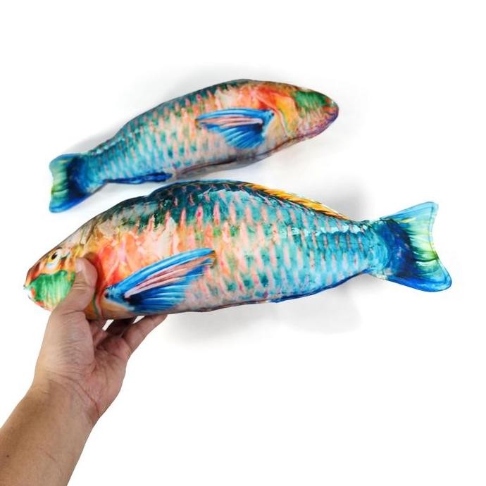 Boneka Ikan Kakatua Parrotfish Warna Cerah