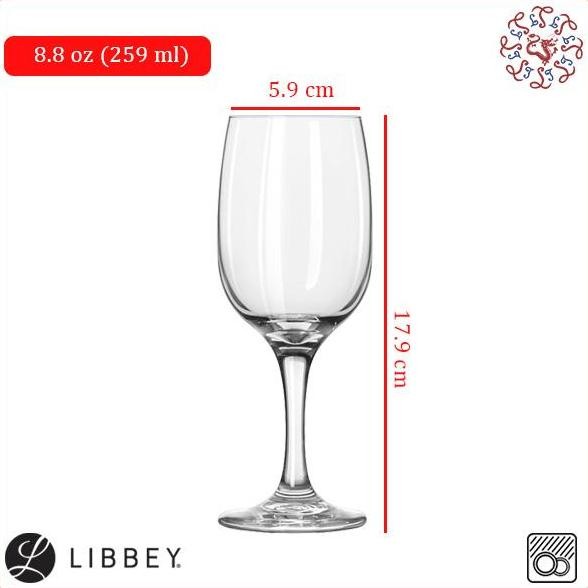 ```````] LIBBEY Wine Glass / Gelas Wine 259 ml #3783