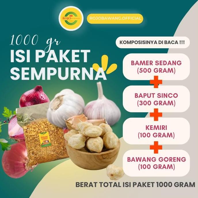 

HIW BUMBU DAPUR ROJO ISI 4 ITEM BAMER SEDANG BAPUT SINCO KEMIRI & BAWANG GORENG ORI
